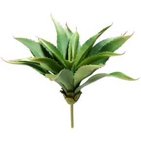 Fake Succulents,12.6Inch Large Faux Aloe Plants Artificial,Decorative Artificial Plants Indoor for DIY Bedroom, Bathroom, Home Decor,Garden Arrangement Office Decoration (Green,1PCS)