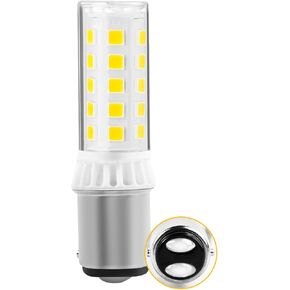 Yucclim Sewing Machine Light Bulb LED – No Flicker 4W 40W Equivalent– Push-in Bayonet Type Standard Push-in Turn & with a 9/16" Base 110volt-130volt - 1Pcs, Warm White