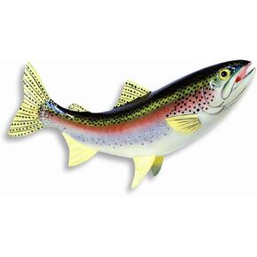 LX Handpainted Rainbow Trout Statue Game Fish Replica 18"