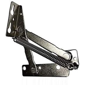 Bench Seat Hinge for Toy Chest Heavy Duty No Slam Safety Torsion Hinge Lid Support Stay Hinge, Black
