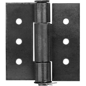 2 Pcs 6" x 5" Weld On Butt Gate Hinge, Metal Gate Hinge Steel Butt Hinge with Prepunched Hole Removable Pin, 4.5mm Thickness, Max Load 440lb/Pair