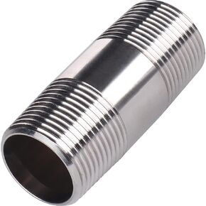 LTWFITTING Stainless Steel 316 Pipe 3-Inch Long Nipple Fitting 1-Inch Male NPT (Pack of 1)