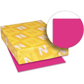 Neenah Paper 22881 Color Cardstock, 65lb, 8 1/2 x 11, Fireball Fuchsia, 250 Sheets