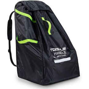 TOMULE Car Seat Bags For Air Travel - Easy Carry Durable Carseat Cover For Airplane Travel - Padded Car Seat Travel Bag For Airplane (fits Convertible Car Seats Infant Carriers & Booster Seats, Black)