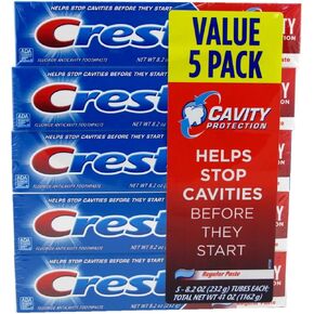 Crest Toothpaste 8.2 Ounce Cavity Protect 5-Pack (Pack of 2)