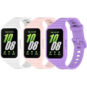 Replacement band for SAMSUNG Galaxy Fit 3 Bands, SM-R390 Smartwatch Strap Women Men, Soft Silicone Replacement Adjustable Waterproof Protector Case Silicone Strap TPU