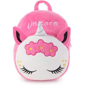 Kids Unicorn Plush Toddler Travel Preschool Shoulder Backpack for 3-5 Year Old Kindergarten Girls Gift