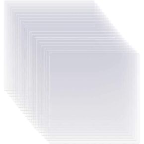 30 Pieces 10 mil 12 x 12 inch Blank Stencil Transparent Material Mylar Template Sheets for Stencils (10mil-30pcs)