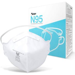 N95 Mask NIOSH Approved Particulate Respirators Protective Face Mask - Pack of 30 (Model FT-N040 / Approval Number TC-84A-7861),White