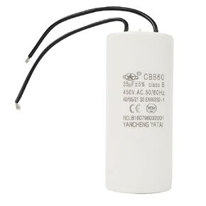 CBB60 35UF Operating Capacitor Cylinder for Air Compressor Pump Motor Air Conditioner with Conductor