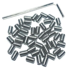 25pcs Set Screws 5-40 x 1/4 inch 304 Stainless Steel Allen Head Hex Hexagon Socket Set Screws with 1/16 Allen Wrench,Set Grub Screws Hex Allen Head Socket Set Screws.(1/4" Length)
