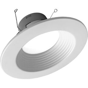 NICOR Lighting DLR566091203KWH DLR56(v6) 5/6-inch White 900 Lumen 3000K Recessed LED Downlight