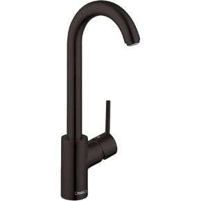 hansgrohe Talis S Stainless Steel Bar Kitchen Faucet, Bar Sink Faucet Single Hole, Faucet for Kitchen Sink, Stainless Steel Optic 04287800 in Kuwait