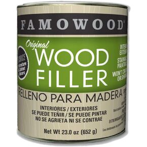 FamoWood 36021128 Original Wood Filler - Pint, Oak/Teak