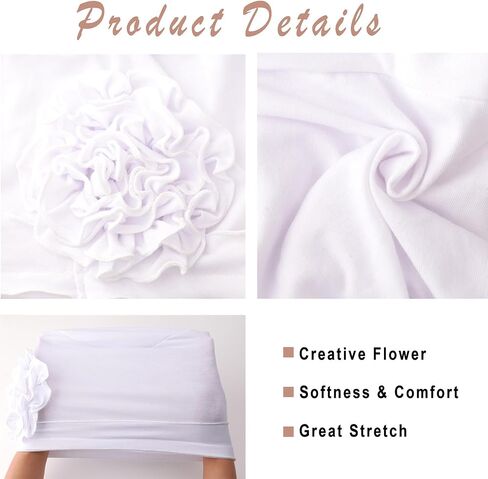 DRESHOW Turban Headwear for Women Flower Caps Chemo Cap for Cancer Patient African Hair Cover Beanie Headwraps Hair Loss Hat in Saudi Arabia