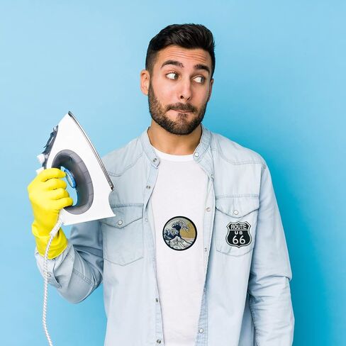 Wikineon Iron On Patch, Treat People with Kindness Applique Patch - Rose Embroidered Badge Iron On/Sew On DIY Clothing Accessories, Perfect for Backpack Jackets Clothes Hats Jeans T-Shirt in Kuwait