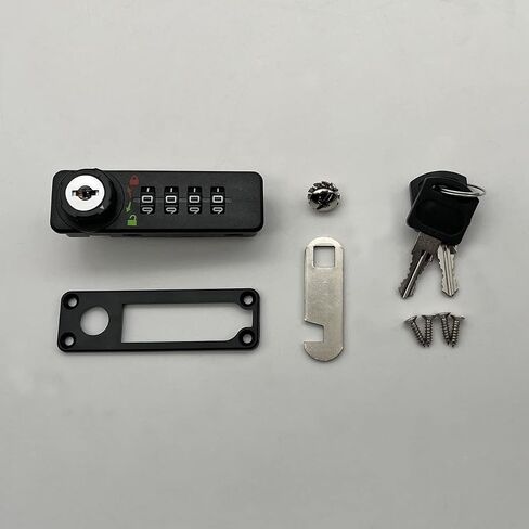 Puyueo 2 Sets Mechanical Code Lock Digital Combination Cabinet Lock Combination Cam Lock Cabinet Password Lock with Keys (Horizontal Version) in Saudi Arabia