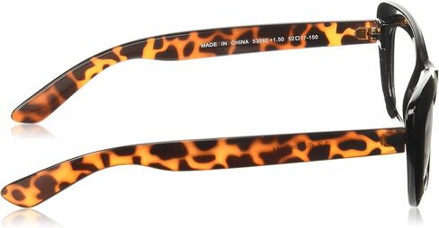 أ.ج. نظارات القراءة Crushed للسيدات من Morgan، أسود/تورت، 1.5 US in Kuwait