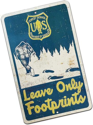 Whatever, Just Wash Your Hands 10 x 10 inch Embossed METAL SIGN with Bigfoot in Saudi Arabia