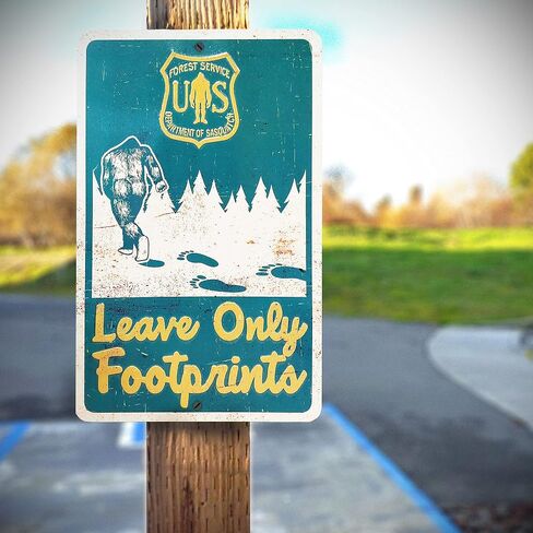Whatever, Just Wash Your Hands 10 x 10 inch Embossed METAL SIGN with Bigfoot in Saudi Arabia