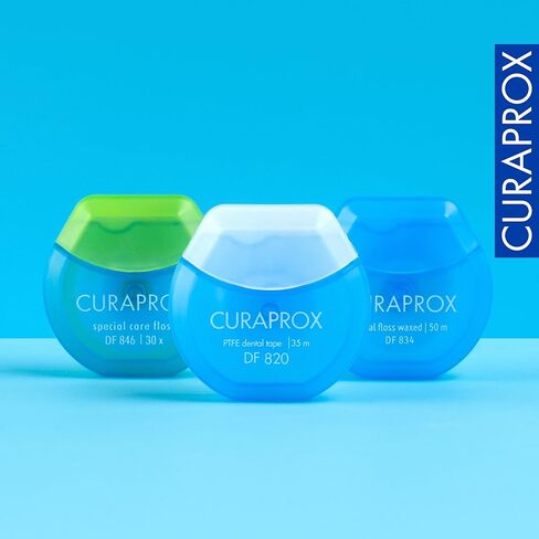 Curaprox DF 820 PTFE شريط أسنان مقاوم للتمزق لتحسين صحة الأسنان in Kuwait