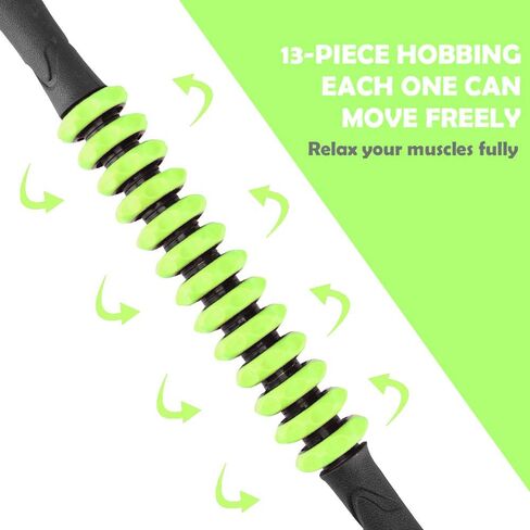 Professional Muscle Roller Stick For Release Sore Muscle, 2019 Leg Gym Hand Muscle Rollers(Black) in Saudi Arabia
