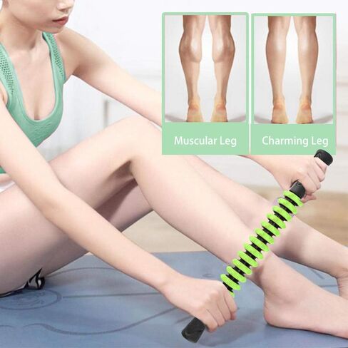Professional Muscle Roller Stick For Release Sore Muscle, 2019 Leg Gym Hand Muscle Rollers(Black) in Saudi Arabia
