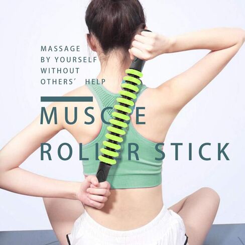 Professional Muscle Roller Stick For Release Sore Muscle, 2019 Leg Gym Hand Muscle Rollers(Black) in Saudi Arabia