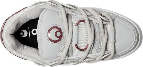 Osiris Men's D3 OG Skate Shoe, Grey/Grey/Maroon, 12 in Saudi Arabia