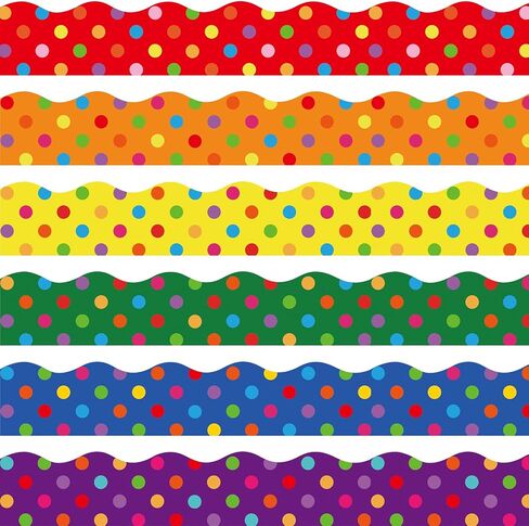 59 Feet Classroom Bulletin Board Borders, Colorful Die Cut Border Trim Scalloped Classroom Borders Decor for Home School Classroom Chalkboard Office Decorations in Saudi Arabia