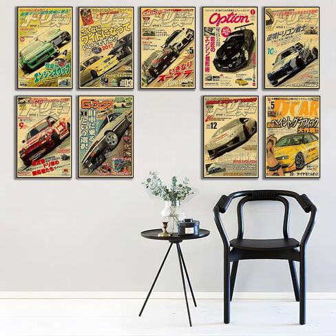 VejiA JDM Car Poster Canvas Wall Art,apanese Car Wall Art Prints, Supercar Art Prints (car 02 8x12 Unframed) in Saudi Arabia