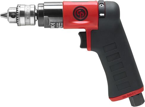 Chicago Pneumatic CP7300C - Air Power Drill, 1/4 Inch (6.5 mm), Keyed Chuck, Pistol Handle, 0.31 HP / 230 W, Stall Torque 1.9 ft. lbf / 2.6 NM, 3300 RPM, Hand Drill, Power Tools & Home Improvement in Kuwait
