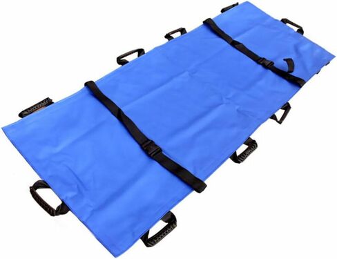 Transfer Blanket with Handles 70x26inch Portable Transport Unit Folding Stretcher for Body Lift Turning Sliding Moving Outdoor Home Emergency Oxford Cloth Hold 160 Kg in Saudi Arabia