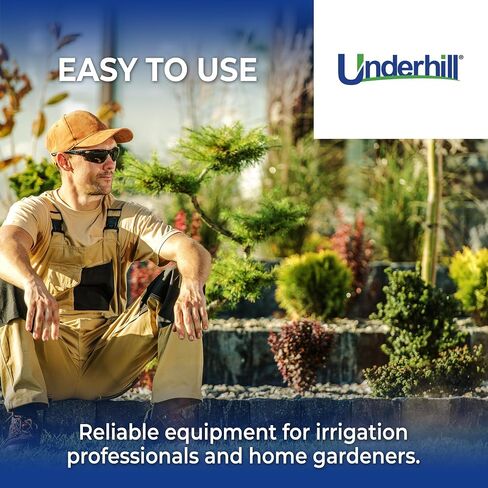 أداة مفتاح قارنة التوصيل السريع من Underhill لصمام قارنة التوصيل، مخرج MPT مقاس 3/4 بوصة × 1/2 بوصة، نظام ري الحديقة بالرش، نحاس صلب، QK-075 in Kuwait