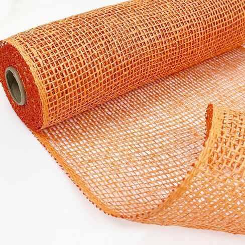 4 Roll Poly Easter Burlap Mesh Poly Burlap Deco Mesh Ribbon Mesh Roll Edge Ribbon 10 Inch x 15 feet Poly Decorations Ribbon for Spring Summer Easter Holiday Craft Wreaths Decorating in Kuwait