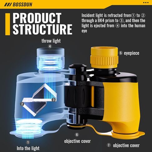 BOSSDUN Binoculars for Adults, 20x50 High Powered Binoculars Low Light Night Vision, HD Binoculars Easy Focus and Waterproof, Binoculars for Bird Watching, Hunting, Travel, Cruise Ship, Hiking in Kuwait