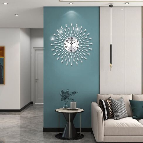 Large Wall Clock for Living Room Decor Modern Silent Kitchen Big Wall Clock for Bedroom Decorative Office Non Ticking Battery Operated Wall Watch 24 Inch in Saudi Arabia