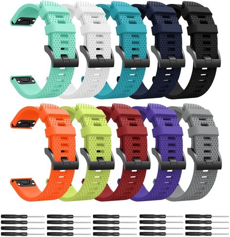 Compatible for Garmin Fenix 5S, Silicone Wristband Replacement Watch Band for Garmin Fenix 5S/Fenix 5S plus/Fenix 6S/Fenix 6S Pro/fenix 7S/Fenix 7S Pro/Instinct 2S/D2 delta S (Width: 20mm) in Kuwait