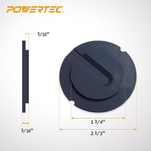 POWERTEC 71086 منشار طاولة خالٍ من الصفر لنماذج المنشار الحزامي دلتا - 5 عبوات، 2-1/2 بوصة قطر خارجي. × 2-3/16 بوصة قطر داخلي. in Saudi Arabia