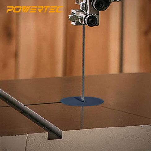 POWERTEC 71086 منشار طاولة خالٍ من الصفر لنماذج المنشار الحزامي دلتا - 5 عبوات، 2-1/2 بوصة قطر خارجي. × 2-3/16 بوصة قطر داخلي. in Saudi Arabia