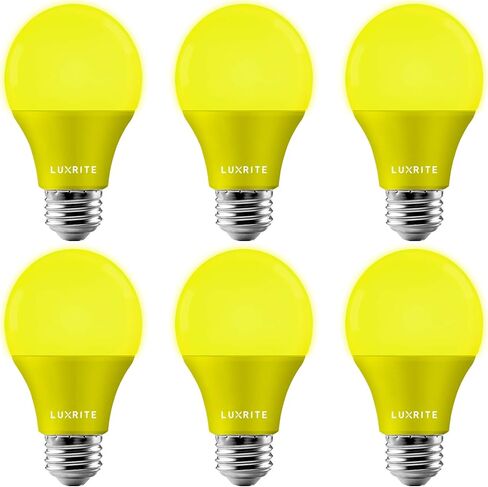 LUXRITE A19 LED Blue Light Bulb, 60W Equivalent, Non-Dimmable, UL Listed, E26 Standard Base, Indoor Outdoor, Porch, Christmas, Decoration, Party, Holiday, Event, Home Lighting (2 Pack) in Saudi Arabia
