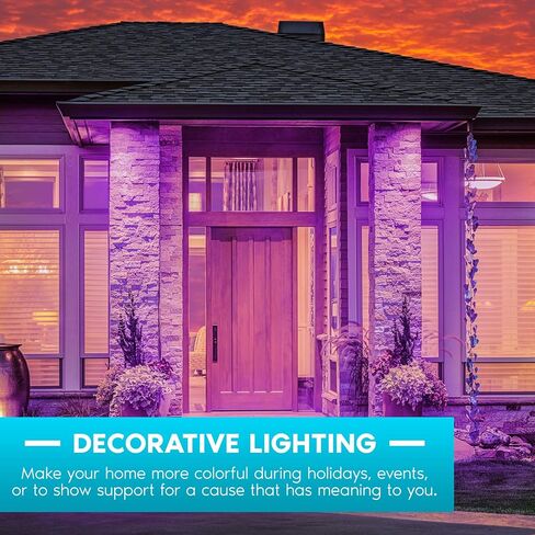 LUXRITE A19 LED Blue Light Bulb, 60W Equivalent, Non-Dimmable, UL Listed, E26 Standard Base, Indoor Outdoor, Porch, Christmas, Decoration, Party, Holiday, Event, Home Lighting (2 Pack) in Saudi Arabia