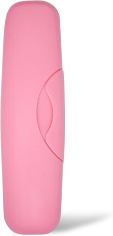 RADIUS Toothbrush Original Big Brush, BPA Free ADA Accepted - Right Hand - Pink Brush with Pink Case in Saudi Arabia