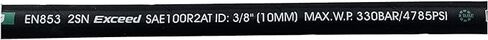 HaiChi 26711-06-06-RW- Hydraulic Hose Swivel Assembly 3/8" Hydraulic Hose with Female JIC X Female JIC, 60" Long (4785 psi), Black in Saudi Arabia