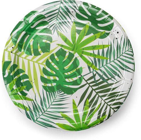 Royal Bluebonnet Luau Plates and Napkins Party Supplies - Set of Tropical Party Plates, Hawaiian Plates and Napkins, Tropical Paper Plates, Luau Party Plates, Hawaiian Party Plates, Tropical Plates in Saudi Arabia