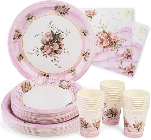 Royal Bluebonnet Luau Plates and Napkins Party Supplies - Set of Tropical Party Plates, Hawaiian Plates and Napkins, Tropical Paper Plates, Luau Party Plates, Hawaiian Party Plates, Tropical Plates in Saudi Arabia