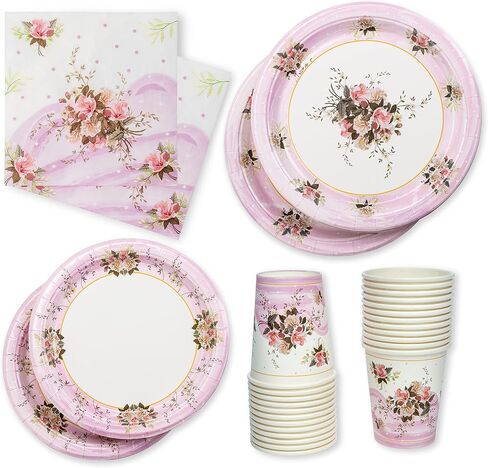 Royal Bluebonnet Luau Plates and Napkins Party Supplies - Set of Tropical Party Plates, Hawaiian Plates and Napkins, Tropical Paper Plates, Luau Party Plates, Hawaiian Party Plates, Tropical Plates in Saudi Arabia