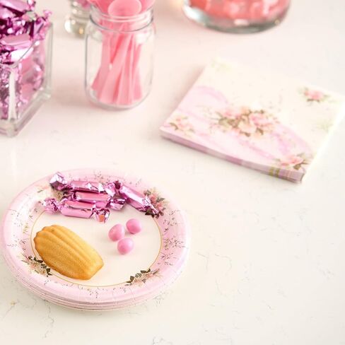 Royal Bluebonnet Luau Plates and Napkins Party Supplies - Set of Tropical Party Plates, Hawaiian Plates and Napkins, Tropical Paper Plates, Luau Party Plates, Hawaiian Party Plates, Tropical Plates in Saudi Arabia