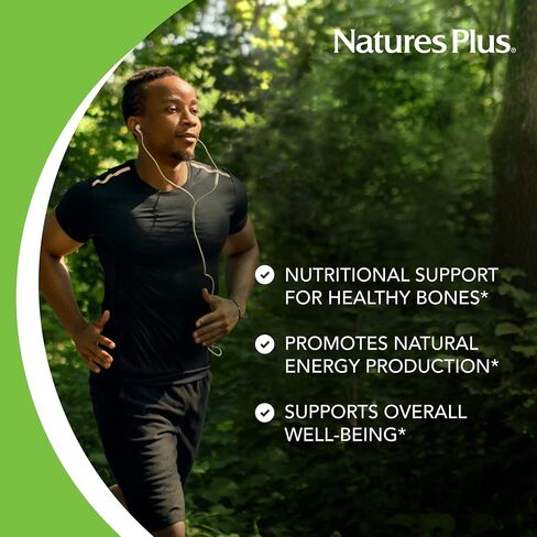 NaturesPlus Cal/Mag/VIT D3 مع فيتامين K2-60 أقراص قابلة للمضغ - نكهة الشوكولاتة - الكالسيوم والمغنيسيوم وفيتامين D3 وK2 مكمل لدعم صحة العظام - 30 وجبة in Saudi Arabia