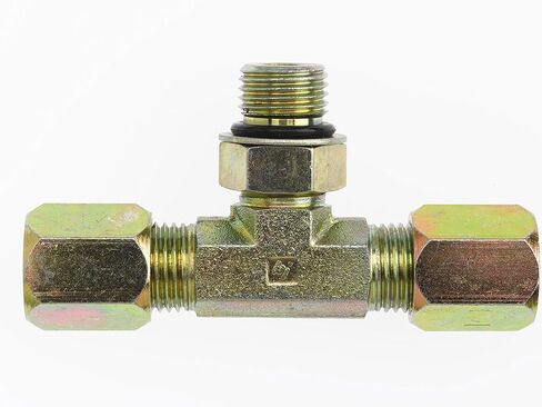 Brennan Industries C6803-08-08-08-NWO-FG تي شيرت من الفولاذ المطروق، تركيب من نوع العض، 1/2 بوصة من نوع العض × 1/2 بوصة من نوع العض × 3/4 بوصة - 16 حلقة دائرية قابلة للتعديل للرجال in Kuwait